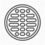 Manhole Sewer Icon Drain Metal Icons Open