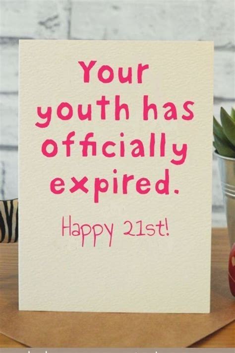 This Funny 21st Birthday Card Is The Perfect T For Your Sister Best