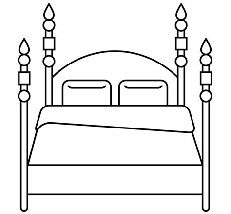 Bed Printable Coloring Page Free Printable Coloring Pages For Kids