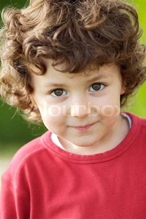 Adorable Happy Boy Smiling Stock Image Colourbox