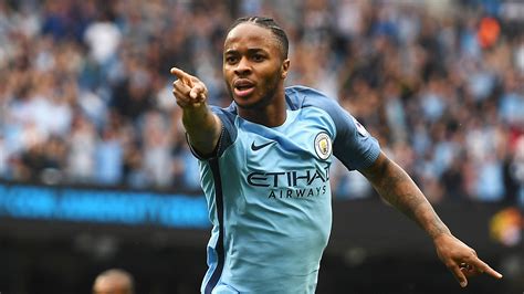 Manchester city's english midfielder raheem sterling has an unsuccessful shot during the english premier league football match between arsenal and manchester city at the emirates stadium in london on august 12, 2018. Raheem Sterling thankful for Manchester City victory after ...