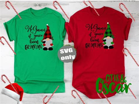 Christmas Party Couple Shirt Design Svg Gnomes If You Ve Etsy