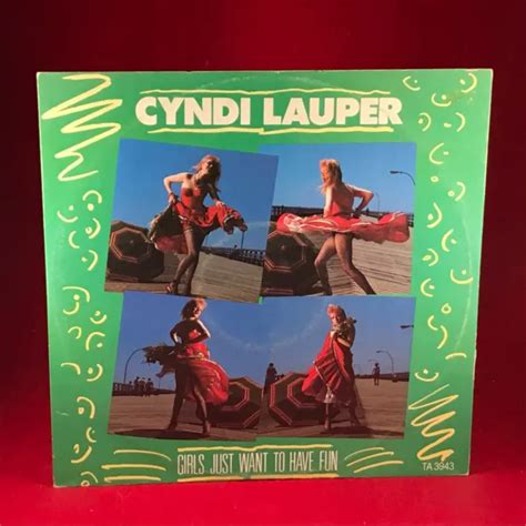 CYNDI LAUPER GIRLS Just Wanna Have Fun 1983 UK 12 Vinyl Single