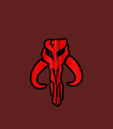 Star Wars Red Mandalorian Logo Digital Art By Ramy Atla