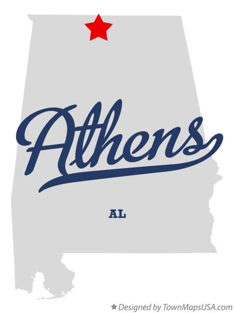 Map Of Athens Al Alabama