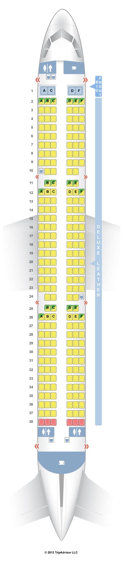 Seatguru Seat Map Spirit Airbus A321 321 V1