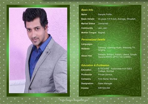 Biodata is a document that concentrates on your details such as date of birth, gender, religion, nationality, place of residence, marital status, parents' names, contact details, current position, salary, etc. Online Biodata Maker - Create Biodata For Marriage ...