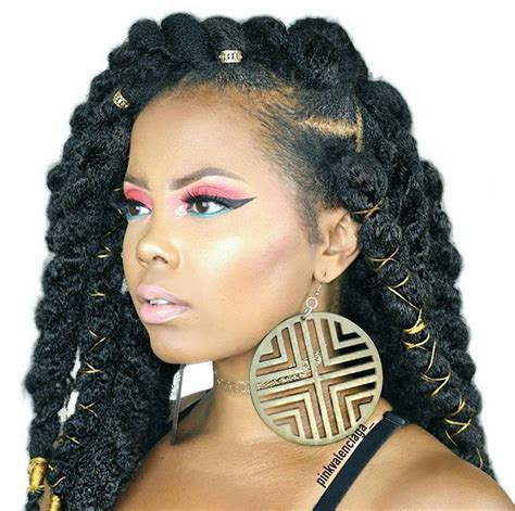 Janet Collection Noir Afro Twist Braid Twist Hairstyles Havana Twist