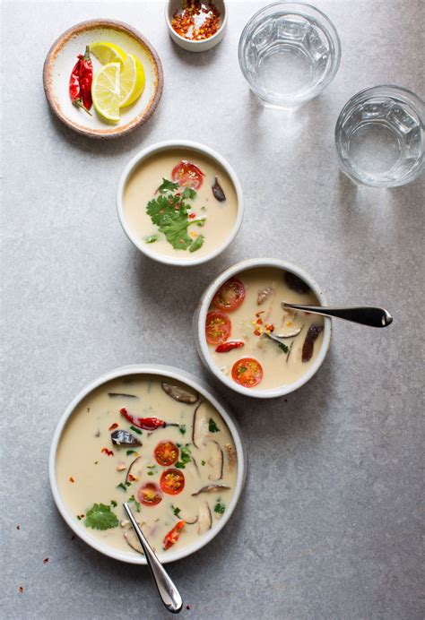 I fell in love with my local thai restaurant's tom kha gai soup, and this is my closest match to it. Thai Style Coconut Soup (Tom Kha) — 8th and lake | Coconut ...