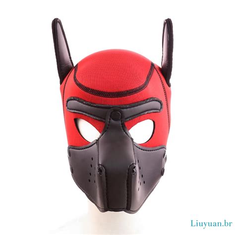 Sexy Cosplay Dog Mask Multicolor Role Play Soft Full Head Mask Bdsm