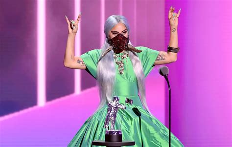 Lady Gagas Face Masks Won The 2020 Video Music Awards Fashion Magazine