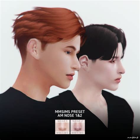 Mmsims Preset Am Nose 1 And 2 With Images Sims 4 Hair Male The Sims
