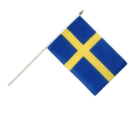 Each official flag is based on the coat of arms for the county, see gallery, and used on buildings etc. Sweden Hand Waving Flag - 12x18" - Royal-Flags
