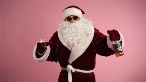 Drunk Santa Claus Stock Video Motion Array