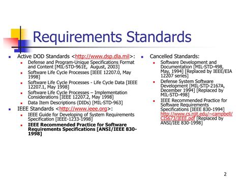 Ppt Lecture 52b Requirements Specifications Ieee 830 Powerpoint