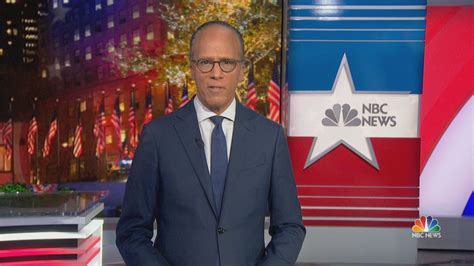 Nbcs Lester Holt Brings Nightly News To Milwaukee Other Election Battlegrounds