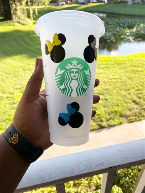 Mickey Mouse Cup Mickey Mouse Starbucks Cup Custom Etsy