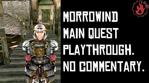 Morrowind Main Quest Playthrough 1 Character Creation Youtube