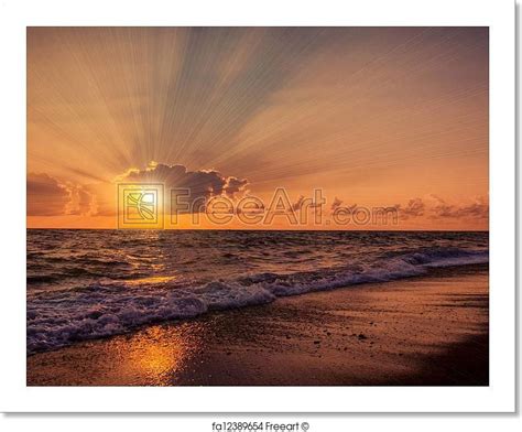 Free Art Print Of Sunset Over The Pacific Ocean From La Jolla Free