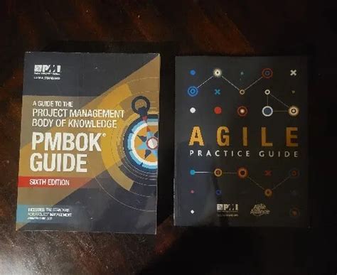 Pmi Pmbok Guide 6th Edition And Agile Practice Guide Lightly Used 80