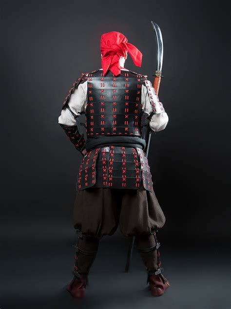 Japanese Samurai Leather Warrior Armor O Yoroy Historical Etsy