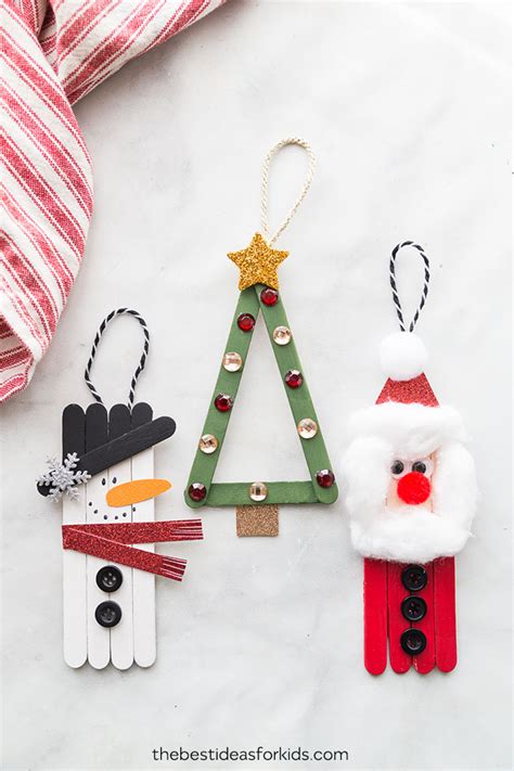 Easy Christmas Crafts Using Popsicle Sticks Christmas Day