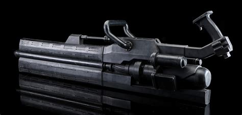 You just touch the trigger, the beam comes on and you put the red dot. Terminator Genisys: Terminator Plasma Minigun - Current ...