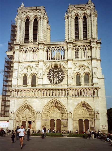 Elegant Gothic Architecture Notre Dame Cathedral Paris Flickr