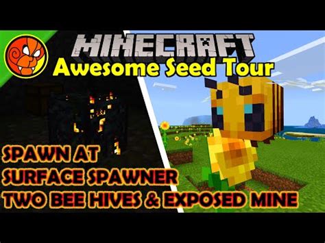 Learn how to spawn bees in minecraft survival mode on java edition with this quick guide video. Spawn at Surface Spawner - Two Bee Hives and Exposed Mine ...