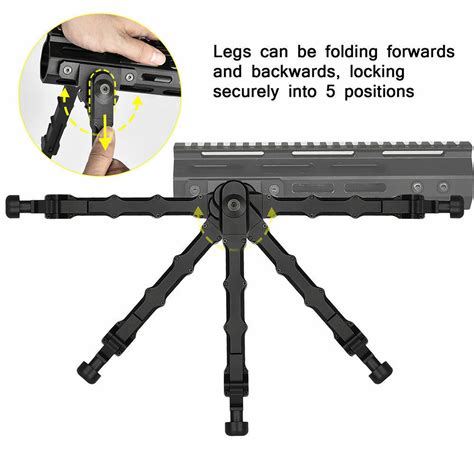 Sporting Goods Bipods And Monopods Tactical M Lok Rifle Bipod Adjustable