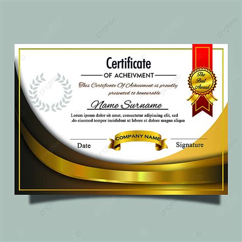 Modern Luxury Certificate Template Psd For Multipurpose Award Diploma