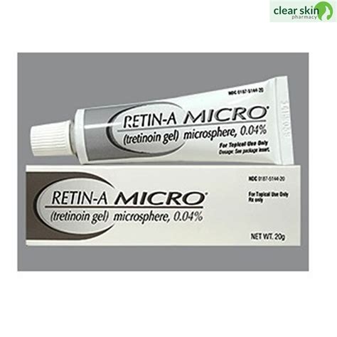Buy Retino A Micro 004 Cream 1 Tube On Clear Skin Pharmacy