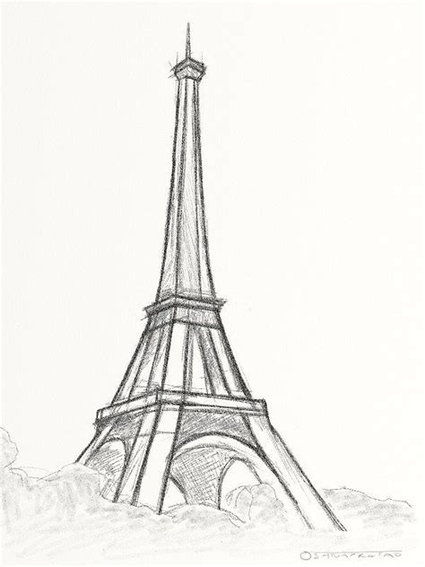 45 Easy And Beautiful Eiffel Tower Drawing And Sketches Pencil Drawings