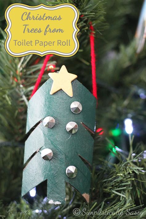 Christmas Tree From Toilet Paper Roll Crafts Simplistically Sassy