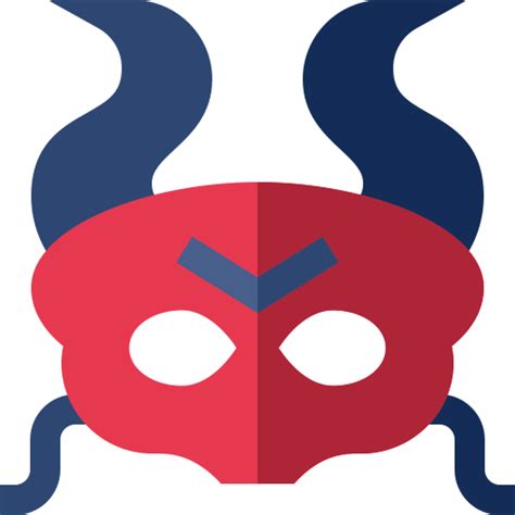 Devil Mask Basic Straight Flat Icon