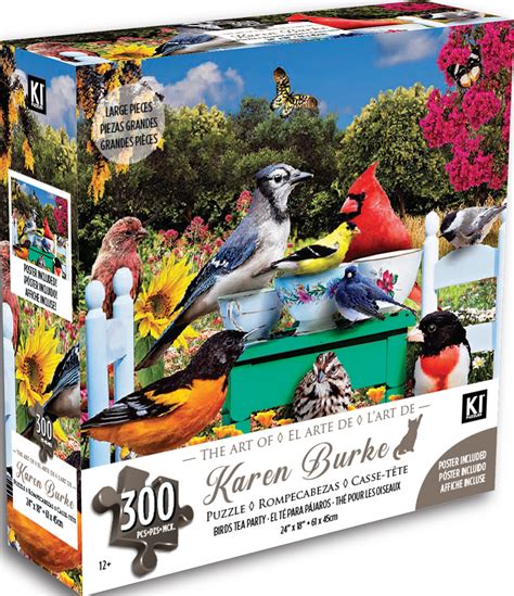 Birds Tea Party 300 Pieces Karmin International Puzzle Warehouse