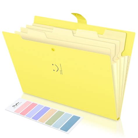 Skydue Expanding File Folder With 5 Pockets Letter A4 Paper Accordion