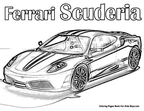 Free Ferrari Coloring Pages, Download Free Ferrari Coloring Pages png