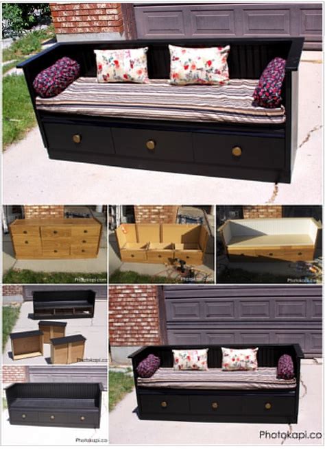 Turn An Old Dresser Into An Awesome Bench 😀 Step By Step Instructions