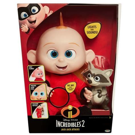 New Disney Incredibles 2 Jack Jack Parr Attacks Feature Plush Toy