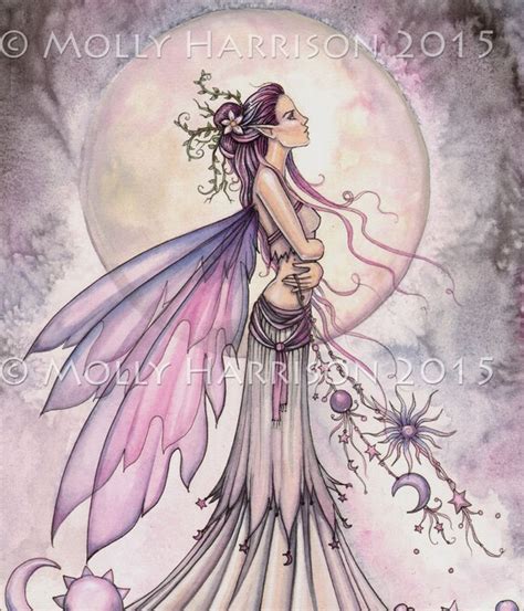 Fairy Art Ziarre Celestial Fairy Watercolor Illustration