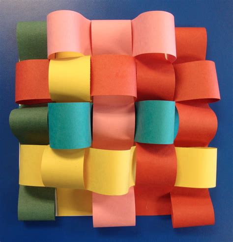 Art Paper Scissors Glue 3d Weaving