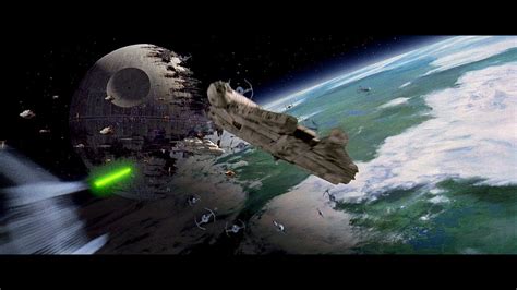 Star Wars Return Of The Jedi Endor Space Battle Youtube