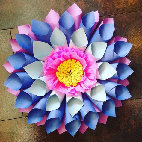 How To Make Big Paper Flowers