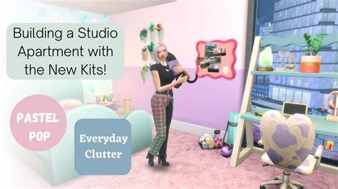 Building A Studio Apartment With The New Kits The Sims 4 Pastel Pop