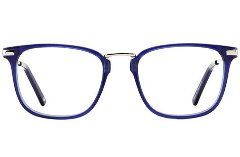 Baker Mens Shine Blue Glasses Frames Execuspecs