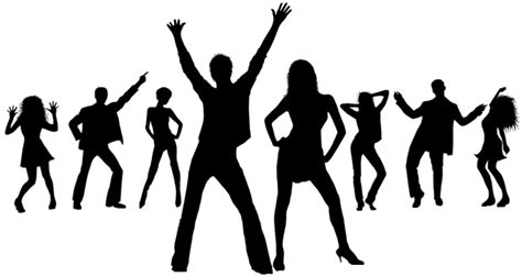 Dance Party Stock Photography Disco Drawing Silhouette Png Download