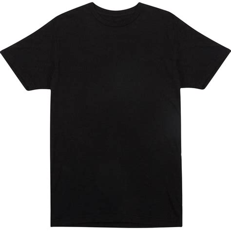 Goods Short Sleeve Crew T Shirt With Binded Neck In Black Extremely Soft Jersey Knit Cotton