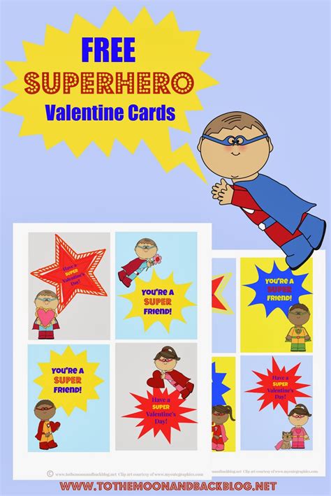 Printable Superhero Valentines Blessed Beyond A Doubt