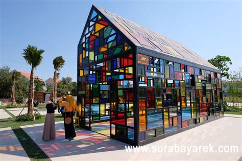 bangunan kaca taman mozaik surabaya surabaya rek